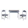 Child's seating group out of wood with painted paper roll   1