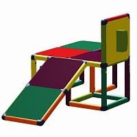 Moveandstic motoric trainer Fredy - climbing level with toddler slide multi color