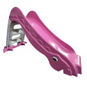 Toddlers slide garden slide, free standing babyslide pink /grey