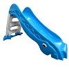 Toddlers slide garden slide, free standing babyslide blue/grey