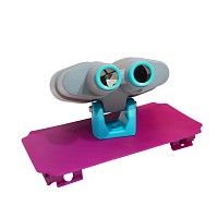 20x40cm magenta plate with gray/turquoise binoculars 3