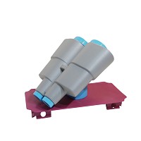 20x40cm magenta plate with gray/turquoise binoculars 4