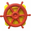 move and stic Plate 40x40cm yellow with steering wheel deluxe red 