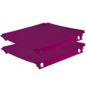 Move and stic 2er Set Platte 40x40cm magenta