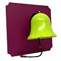 move and stic plate 40x40 cm incl. ship bell, bell for playhouse , colors can be chosen