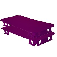 Move and stic set of 2 plates 20x40cm magenta 