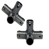 Moveandstic set of 2 space coupling 4-armed, black
