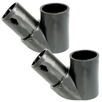 Moveandstic set of 2 angled coupling 45 °, black