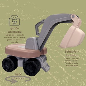 Seat excavator Shovel excavator Children's excavator 360° rotatable