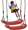 Swing seat out of plastic set of 2, red 