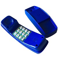 Blue plastic children's phone