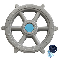 Steering wheel ship - pirate steering wheel Ø 48 cm gray
