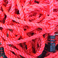 Climbing net H: 2.00m x W: 0.75m - red