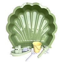 Sand and water shell incl. play set and water pump