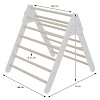 Climbing ladder with climbing ramp and climbing arch, white/wood 2