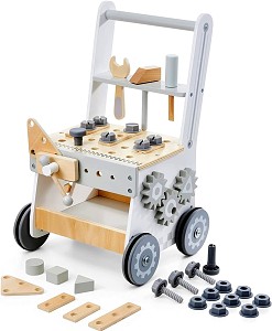 Baby Walker wooden tool trolley workshop baby walker from 1 year