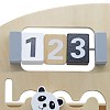 Baby walker with xylophone white, wooden walker 4