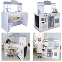 TikTakToo 2 in 1 play kitchen & restaurant, double-sided usable children kitchen