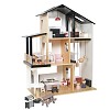 Dollhouse villa with 49-piece furniture set, fully furnished