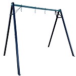 Powder-coated metal swing frame for stork's nest and children's swing - double swing