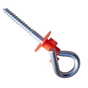 Swing hook with safety rail