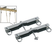 Set of 2 hooks for double seat swings