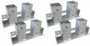 Set of 4 stacking aid for firewood