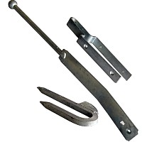 gate bolts, galvanized