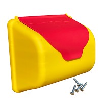 Yellow / red mailbox or letterbox  for playhouses