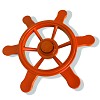 Pirate steering wheel red 2