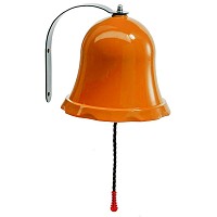 Ship bell bell for play tower or play house orange