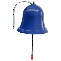 Ship bell for play tower or play house blue