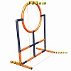 Move and Stic Agility dog jumping ring Orange/Titangrau 2