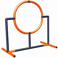 Move and Stic Agility dog jumping ring 35 cm Orange/Titangrau 1