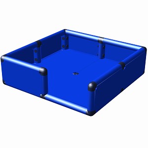 Minka and Fred - Bruno puppy basket / cat basket in the color blue 