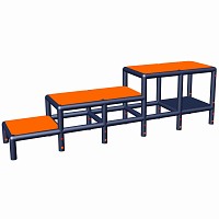 Minka and Fred - Puppy staircase ROBERT orange/titanium gray