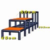 Minka and Fred - Puppy staircase ROBERT orange/titanium gray 2