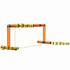 Move and Stic - Sports hurdle 45 cm orange 2