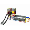 Moveandstic climbing frame with slide and pool MASSIMO multi colored