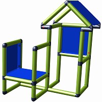 Moveandstic play house ALEXA apple green/ blue 
