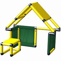 Move and Stic toddler playhouse SCOTTY yellow/green