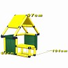 Move and Stic toddler playhouse SCOTTY yellow/green 2