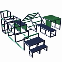 Move and Stic Sport-Fit 5 titanium gray/green