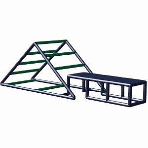 Move and Stic Sport-Fit 2 titanium gray/green