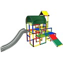 Move and Stic sliding tower KIRA Multicolor