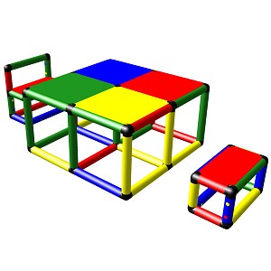 Moveandstic Elias - seating group with table and two chairs 