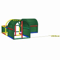 Move and Stic crawling tunnel FRANZI with stone inserts Multicolor 2
