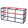 Move and Stic soccer goal red/titanium grey