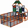 Move and Stic houseboat JAKE with ball pool titanium gray/orange 1