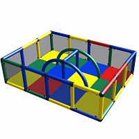 Move and stic - PETER playpen with standing aid Multicolor Move and stic - PETER playpen with standing aid Multicolor